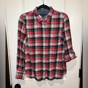 Tommy Hilfiger Pink Plaid Button-Down Shirt